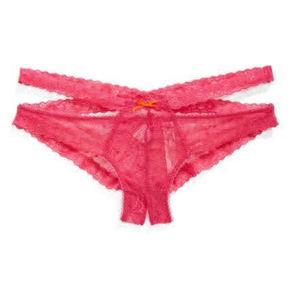 NWT Honeydew Intimates Peek-a-view Strappy Lace Keyhole Panty